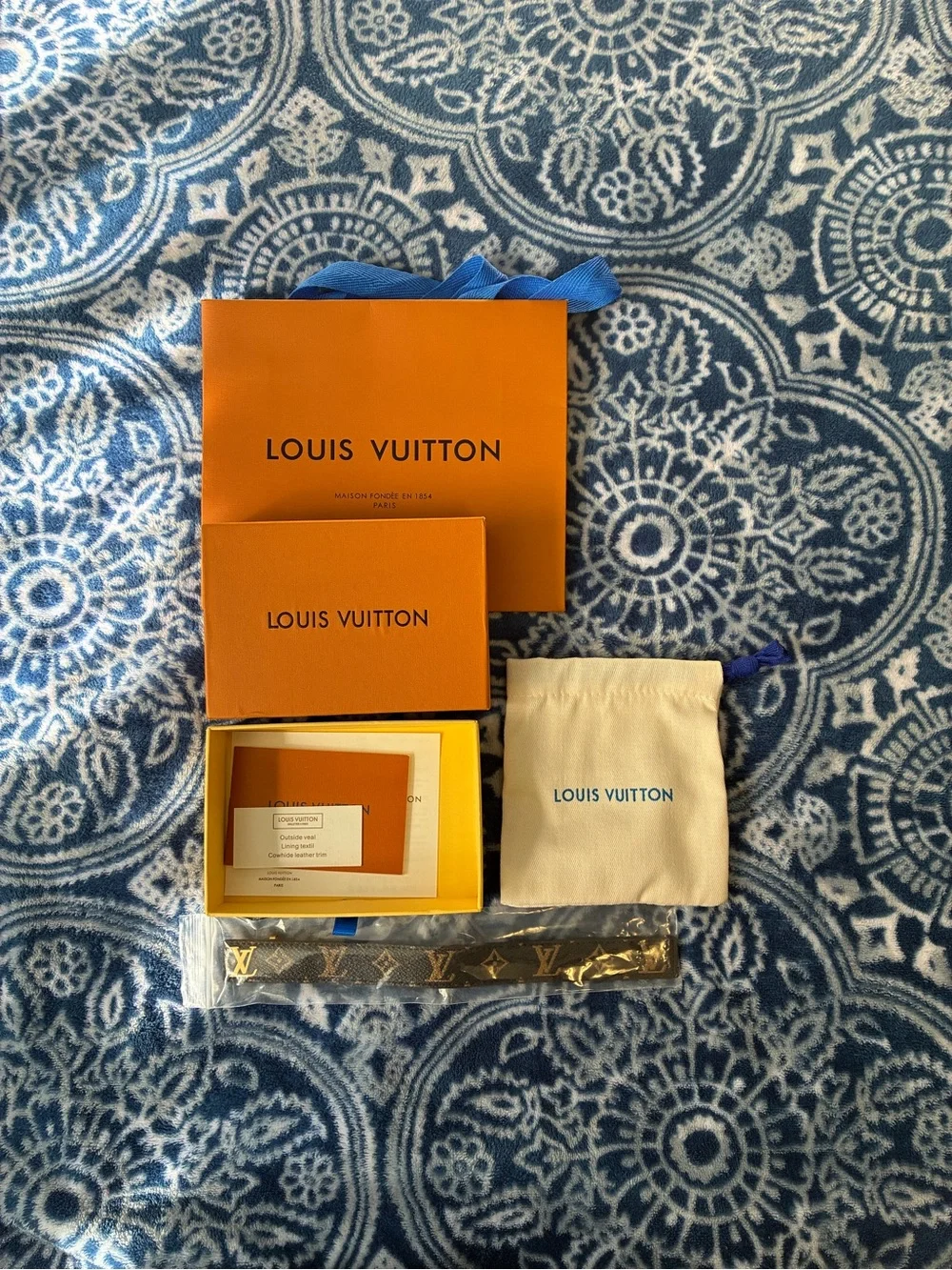 Louis Vuitton Leather Bracelet - black/gold
